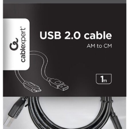 CCP-USB2-AMCM-1M Gembird USB 2.0 AM to Type-C cable (AM/CM), 36W, 1 m