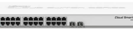 MikroTik CSS326-24G-2S+RM with SwitchOS, rackmount case