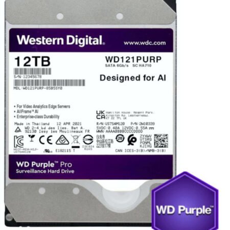 HDD 3.5 * 12TB WD121PURP WD Purple 24/7 7200RPM 256MB SATA3