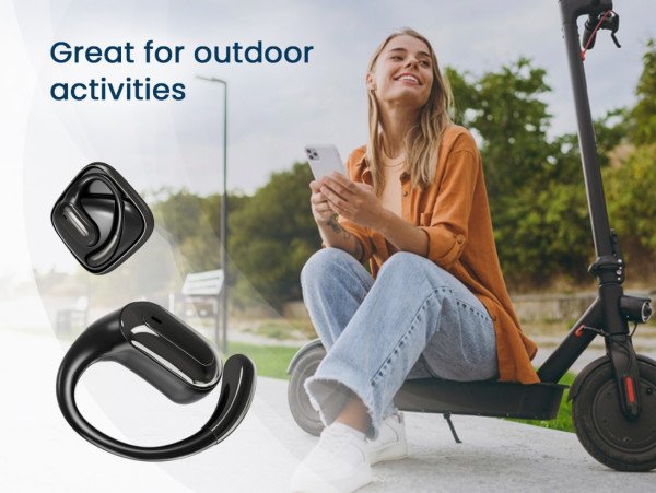 OWS-01-BK Gembird bluetooth V5 open-ear slusalice, TWS, black