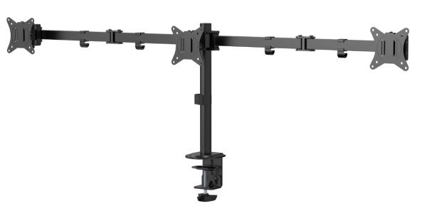 MA-D3-01 Gembird Podesivi stoni drzac za monitor sa tri ruke,tilt,rotacija, okretanje, 17-27 max.7kg - Slika 3
