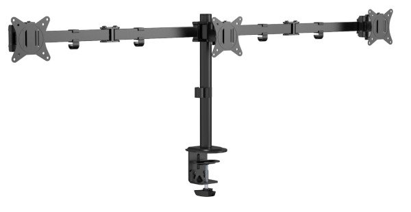 MA-D3-01 Gembird Podesivi stoni drzac za monitor sa tri ruke,tilt,rotacija, okretanje, 17-27 max.7kg - Slika 4