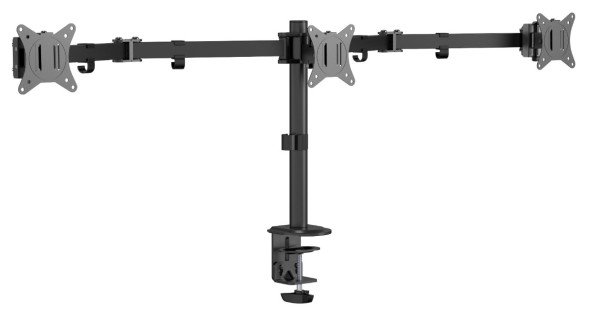 MA-D3-01 Gembird Podesivi stoni drzac za monitor sa tri ruke,tilt,rotacija, okretanje, 17-27 max.7kg - Slika 2