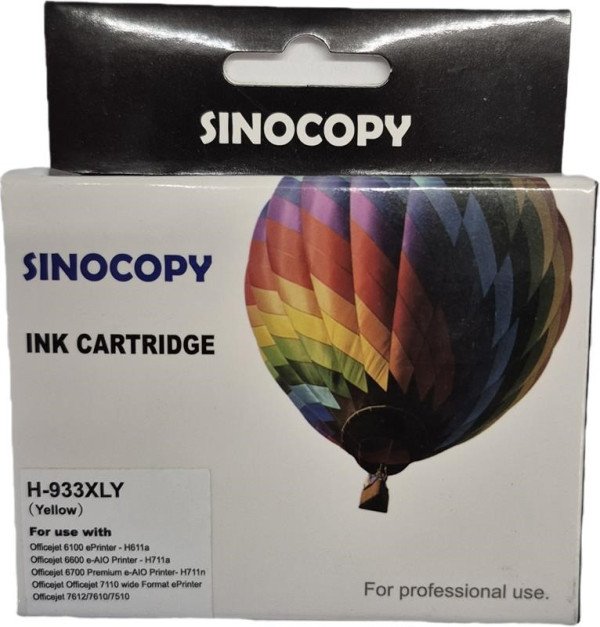INKJET Ketridz ZA HP 933XL Y Yellow SINO HPIJXY933SC