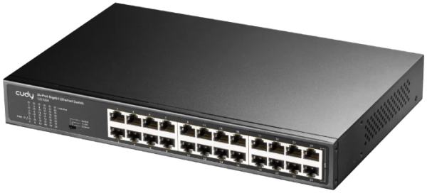 Cudy GS1024 24-Port 10/100/1000M Switch,24 x Gbit RJ45 port, rackmount (alt. PFS3024-24) - Slika 2