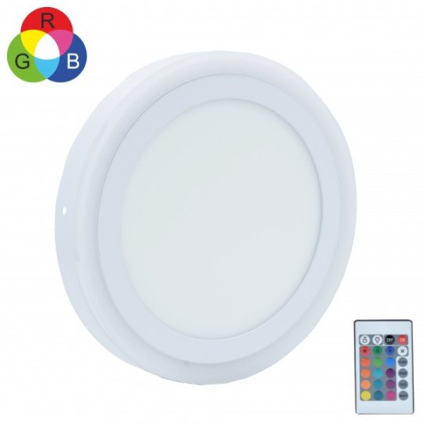 LED RGB okrugli nadgradni panel MP18NO-WRGB 18W+6W, 6500K + daljinski - Slika 4