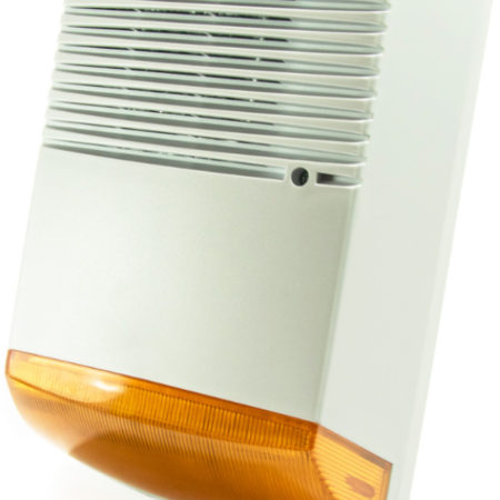 Spoljna alarmna sirena BS-1, narandžasta sa LED diodama, 128 dB