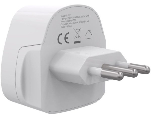 Travel adapter A-AC-ITMINTF Gembird IT suko 10A