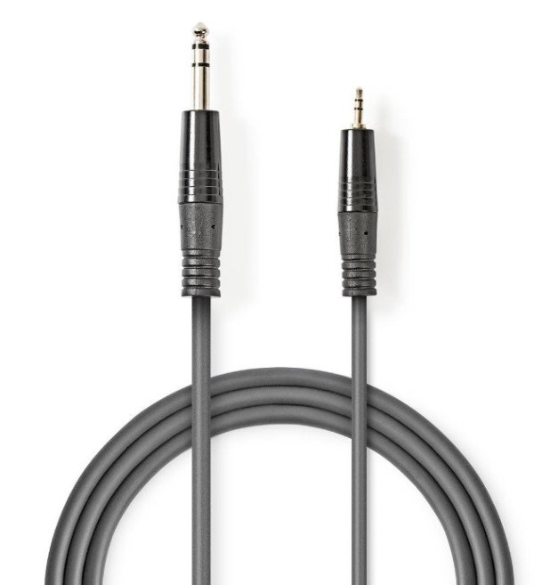 COTH23205GY15 Stereo Audio Cable 6.35mm muski ma 3.5mm muski, 1.5m - Slika 2