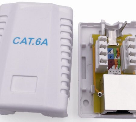 NCAC-1F6A-01 kutija za povrsinsku montazu sa jednim portom CAT6A FTP