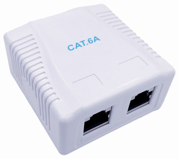 NCAC-2F6A-01 kutija za povrsinsku montazu sa 2 porta CAT6A FTP - Slika 3