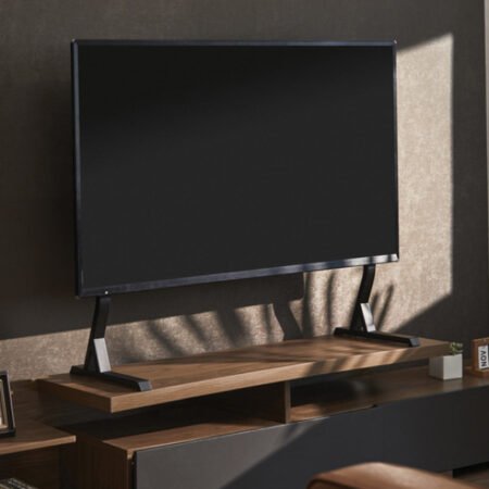 TVS-D90F-01 Gembird stoni TV stalak, VESA 45-90, crne boje