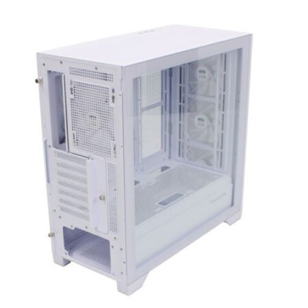 Kucište UGD Crate Tracer 2234 providna stranica, ugradjena 4xRGB kulera, Belo