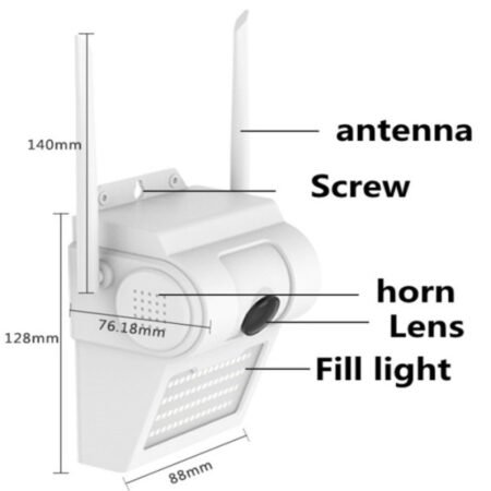 CAM-IP5MP-EP48 GMB kamera 5 mpix microSD iCSee xmeye pro app Two-way voice Garden Lamp ip66* (3137)