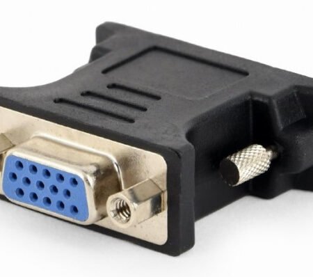 A-DVI-VGA-BK Gembird Adapter DVI-I 24+5-pin male to VGA 15-pin HD (3 rows) female, black DVI-I