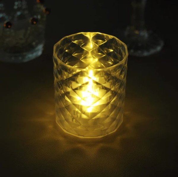 Mini LED svecnjak Sivi 60x70mm (cena je za 1kom) - Slika 3
