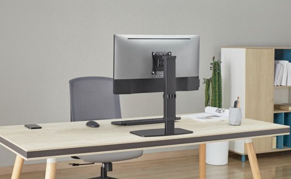 MS-D1ST-02 Gembird Postolje za sto za monitor sa podesivom visinom i potpunim pokretom,max.32inc 8KG - Slika 3