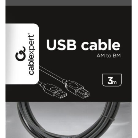 CCP-USB2-AMBM-10 Gembird USB 2.0 A-plug B-plug kabl za stampac black 3m