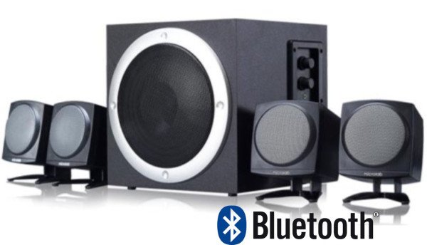 Microlab TMN-3/4.1BT Aktivni drveni zvucnici 4.1 sistem 32W RMS (12W+7W*2+3W*2) 3,5mm Bluetooth - Slika 2