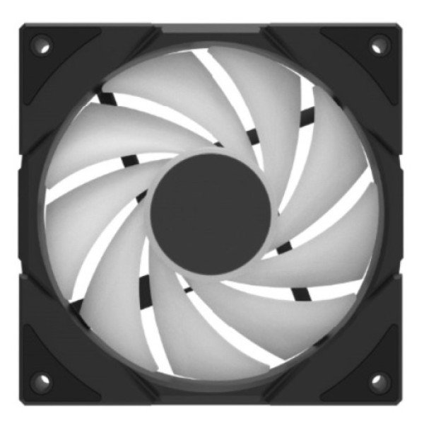 DeepCool CG580 FAN* BK (BULK) Ventilator za kuciste 120x120x25mm ARGB, 1,300 RPM, Black - Slika 3