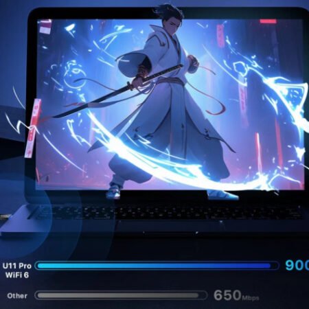 Tenda U11 Pro AX900 Wireless Wi-Fi 6 Dual Band, antena 6dBi, 286mbps-2,4GHz, 600mbps-5GHz, USB Adapt