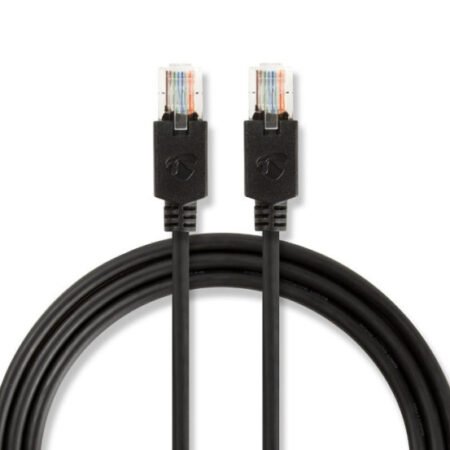 CCBW85100AT150 Nedis Mrezni kabl, CAT5e UTP Patch cord 15m black (alt. PP12-15M)