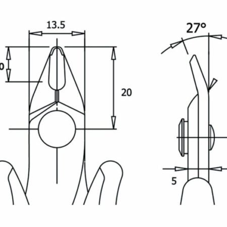 PG-TRE03NB Klesta za secenje 128mm