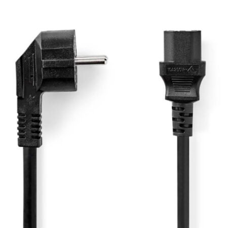 CEGL10015BK30 kabl sa uzemljenjem muški, IEC-320-C13, Ugaoni, 3m, Okrugli, PVC, Crni (PC-186)