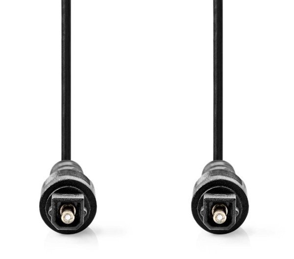 CAGL25000BK50 Opticki kabl TosLink muski - TosLink muski, 5m, Okrugli, PVC, Crni - Slika 2