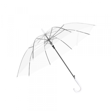 Kišobran PVC providni beli 90cm
