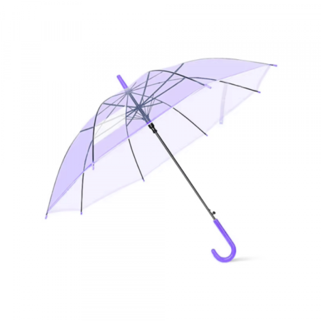 Kišobran PVC providni ljubičasti 90cm