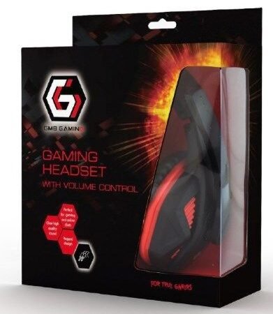 GHS-03 Gembird Stereo gejmerske slusalice sa mikrofonom+volume kontrolom matte black, 2x3.5mm