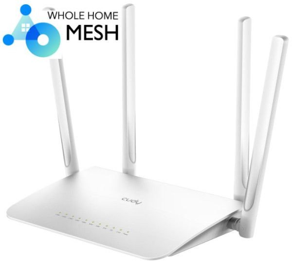 Cudy WR1300 AC1200 Dual Band 2.4+5Ghz MESH Wi-Fi Ruter 1W/4LAN Gbit,4x5dBi Wisp/AP/REP/TR - Slika 3