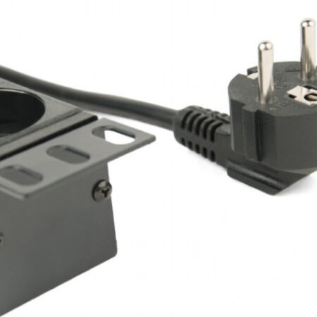 EG-PDU-014 Gembird Produzni kabl sa zastitom 8 uticnica 16A, PDU 1U, aluminium, 3m