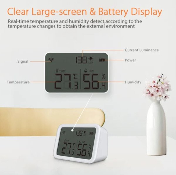 ZIGBEE-SMART-TEMPERATURE-HS05 Gembird Alexa Smart Zigbee bezicni senzor temperature i vlaznosti