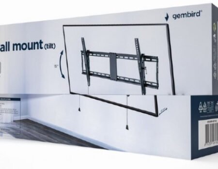 WM-90T-01 Gembird tilt VESA max 80x40cm 43-90 max.70kg A