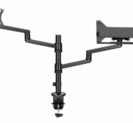MA-DA-04 Gembird Podesivi stoni drzac za monitor tilt, 17-32 max.8kg + nosac za laptop
