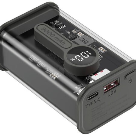 PB09-TQC3-01 Gembird power bank 9000 mAh, crni