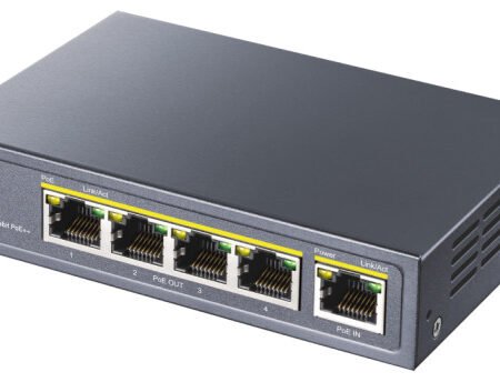Cudy POE40 60W/30W Gigabit POE+ Extender, 802.3af/802.3at Standard, Data Power 100 Meters, Metal