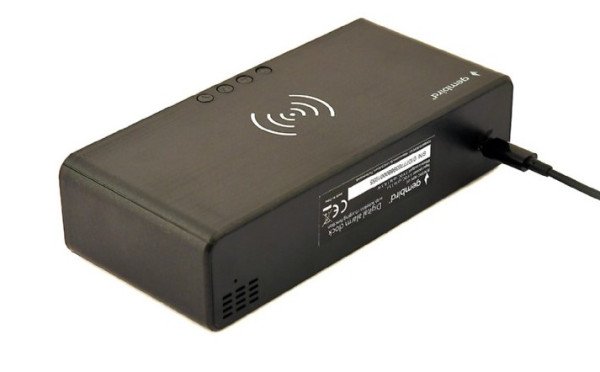 DAC-WPC-01 Gembird Digitalni sat + alarm sa bezicnim punjenjem telefona, Black - Slika 4
