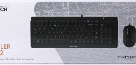 A4-F1512 A4Tech tastatura YU-LAYOUT + mis USB, Black