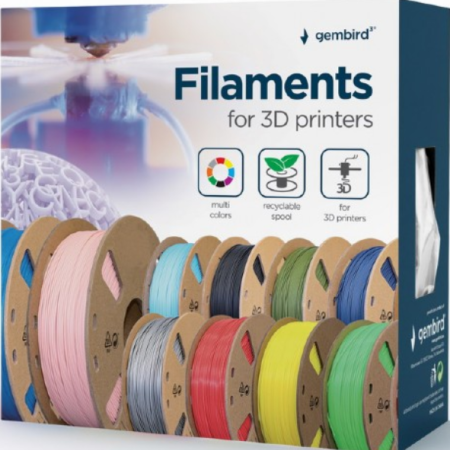 3DP-ASA1.75-01-BK Gembird ASA filament, 1.75 mm, 1kg Black