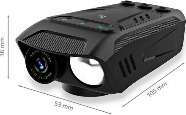 CCAM100BK 3-in-1 Full HD kamera za biciklu, LED osvetljenje i sirena - Slika 2