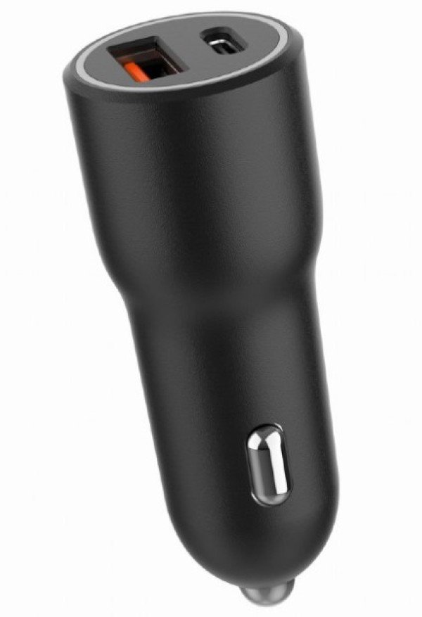 TA-UC-AC2PDQC38-CAR-01 Gembird 2-port USB brzi punjac za auto, Type-C PD, 38W, black - Slika 2