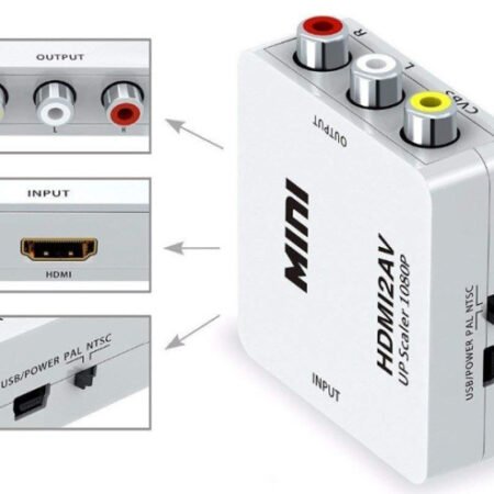 A-HDMI-AV-Mini **  Gembird input  HDMI to AV (903) (360)