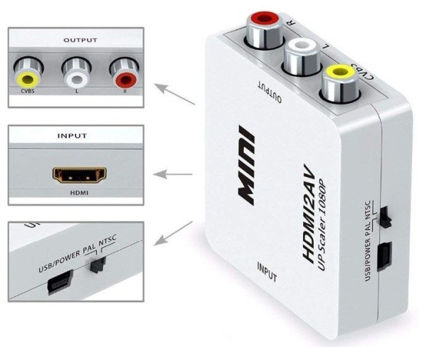 A-HDMI-AV-Mini ** Gembird input HDMI to AV (903) (360)