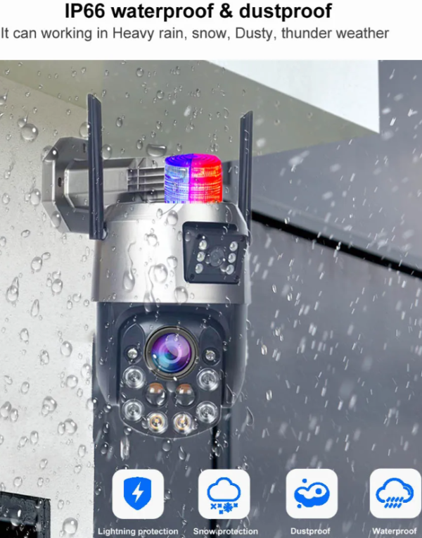 CAM-IP6MP-EP5-12X ZOOM GMB kamera 6 mpix microSD iCSee xmeye pro Two-way PTZ ip66,2x3.6mm - Slika 3