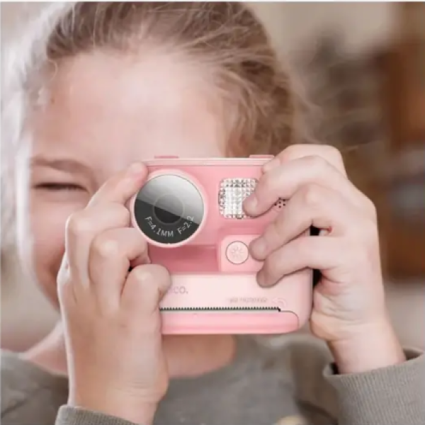 hoco. Deèija kamera sa štampaèem, 2 inèa IPS LCD, 720p, microSD - DV200 Pink - Slika 2