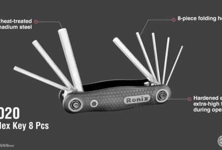 Alat RH-2020 Sklopivi set HEX kljuceva 8-delni CR-V 1.5-8mm