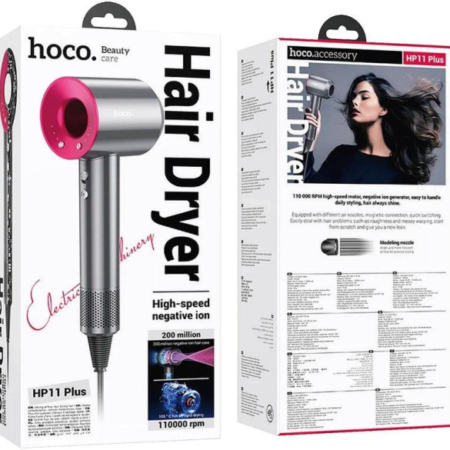 hoco.HP11 Plus Rose Red Fen za kosu sa negativnim jonima, 1600W